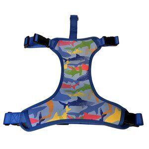 Heart to Tail Reversible No Pull Adjustable Small Pet Harness Shark/Stripe Print